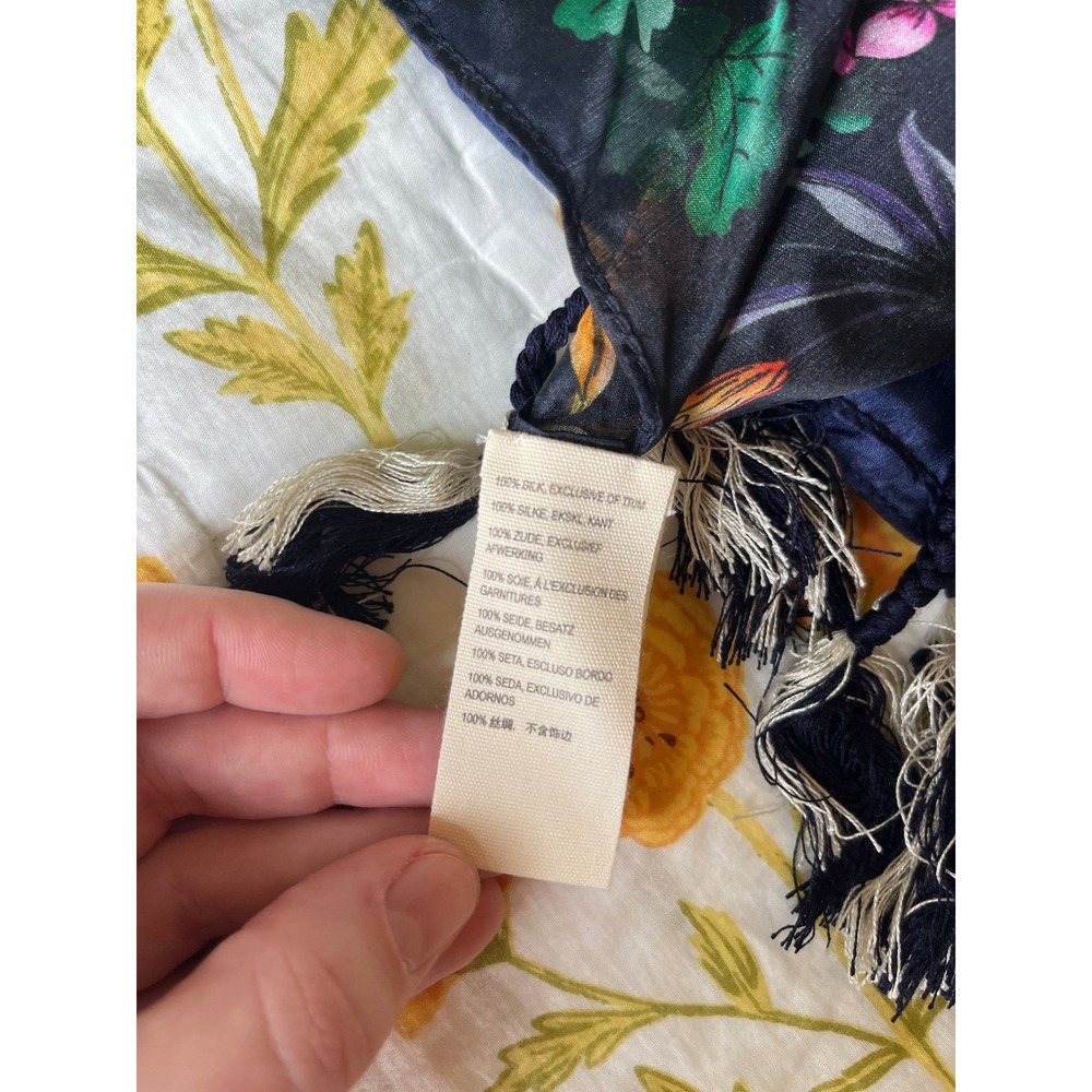 NWT Johnny Was Bursting Floral Silk Scarf - Picture 4 of 8